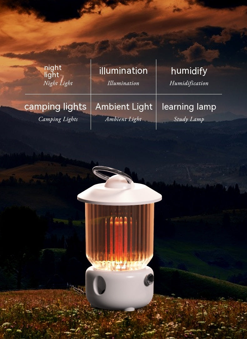 Lamp Humidifier USB Rechargeable Multifunctional Small Humidifier