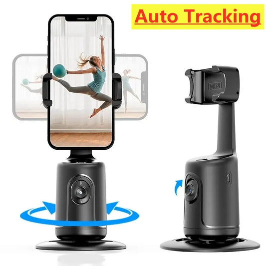 360 Auto Face tracking Phone Holder for Smartphone Video Vlog Live